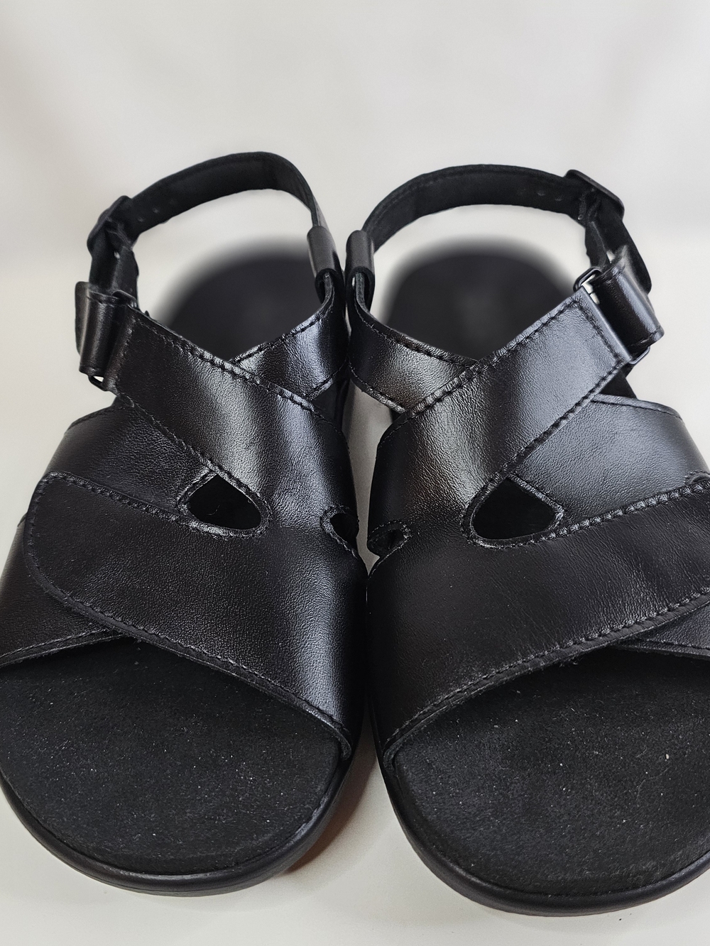 SAS Black Women’s Leather Slingback Sandals